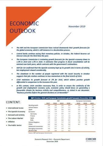 Economic outlook - November 2019