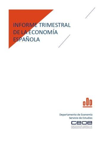 Informe trimestral de la economía española - Diciembre 2019