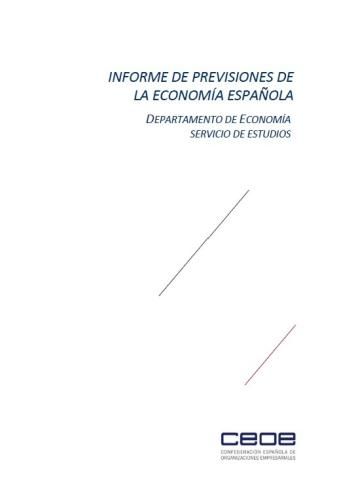 Informe de previsiones de la economía española