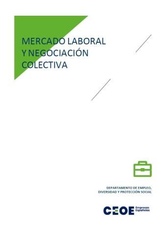 Mercado laboral y negociación colectiva