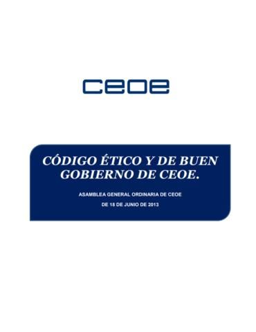 Código ético y de buen gobierno de CEOE