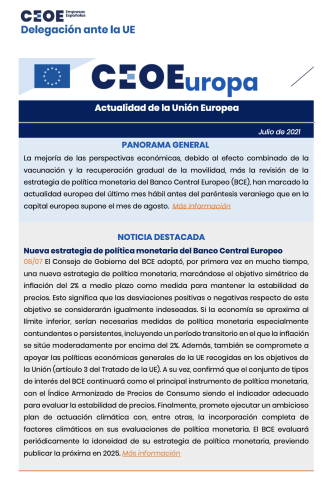 Actualidad europea julio 2021