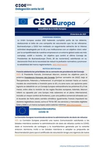 CEOE Europa - Diciembre 2021