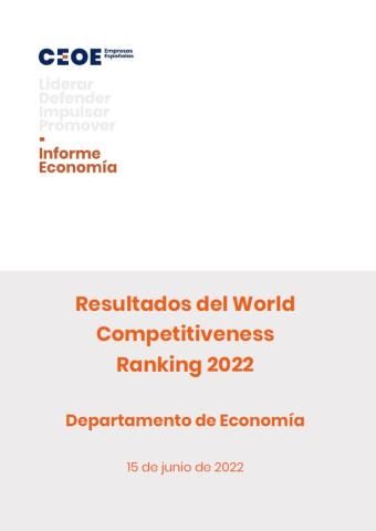 Resultados World Competitiveness Ranking 2022