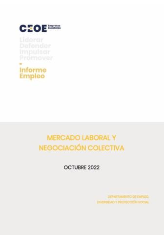 Mercado laboral y negociación colectiva - Octubre 2022