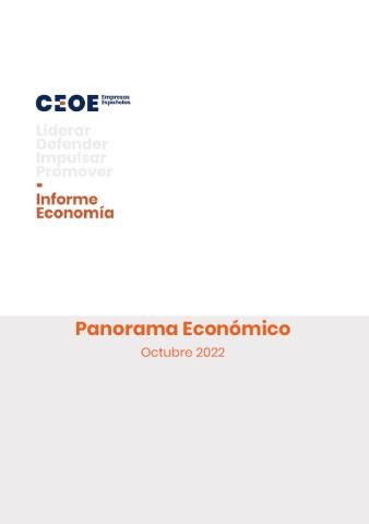 Panorama económico - Octubre 2022