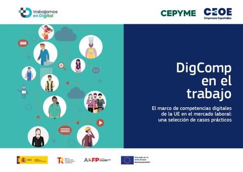 DigComp en el trabajo - El marco de competencias digitales de la UE en el mercado laboral: una selección de casos prácticos