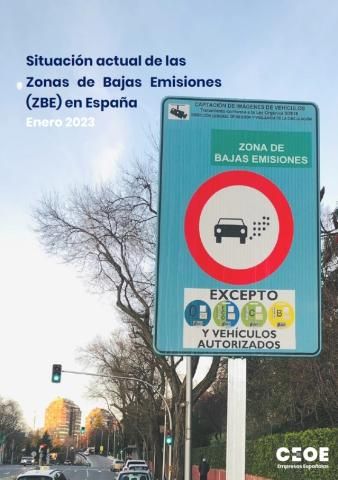 Situación actual de las Zonas de Bajas Emisiones (ZBE) en España - Enero 2023