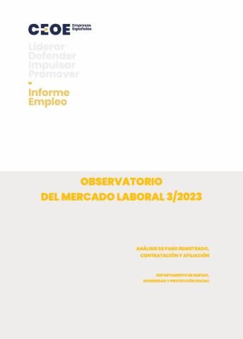 Observatorio del mercado laboral - Marzo 2023