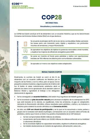 COP28 informe final