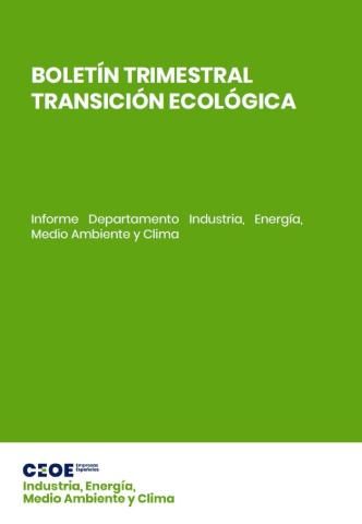 Boletín trimestral de transición ecológica