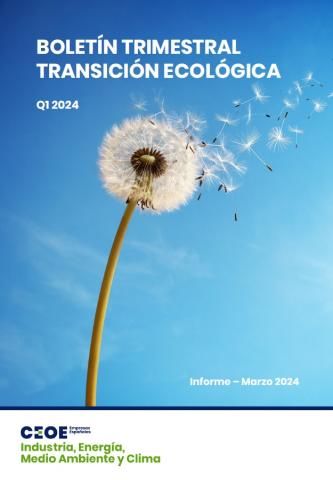 Boletín de trimestral de transición ecológica - Primer trimestre 2024