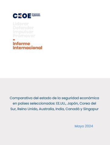 Comparativa del estado de la seguridad económica en países seleccionados : Estados Unidos, Japón, Corea del Sur, Reino Unido, Australia, India, Canadá y Singapur