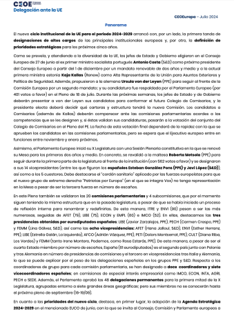Panorama julio UE 2024