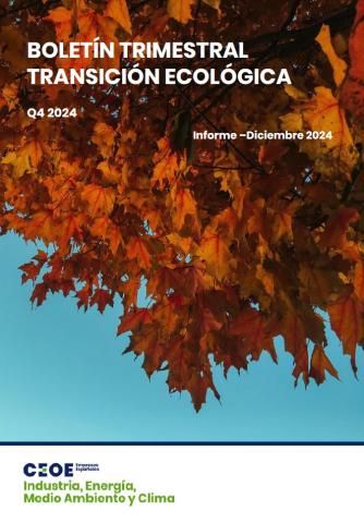 Boletín trimestral transición ecológica - Cuarto trimestre 2024