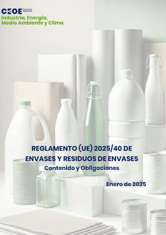 REGLAMENTO (UE) 2025/40 DE ENVASES Y RESIDUOS DE ENVASES Contenido y Obligaciones
