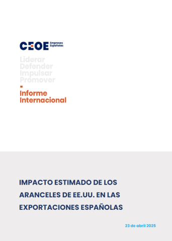 Impacto estimado de los aranceles de EE-UU. en las exportaciones españolas