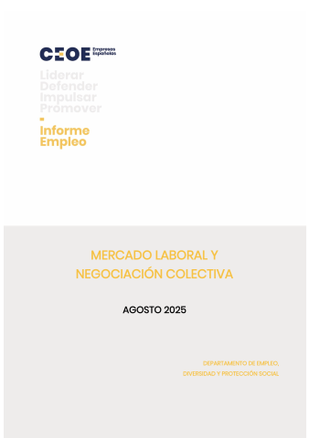 Mercado Laboral y Negociación Colectiva Agosto 2025