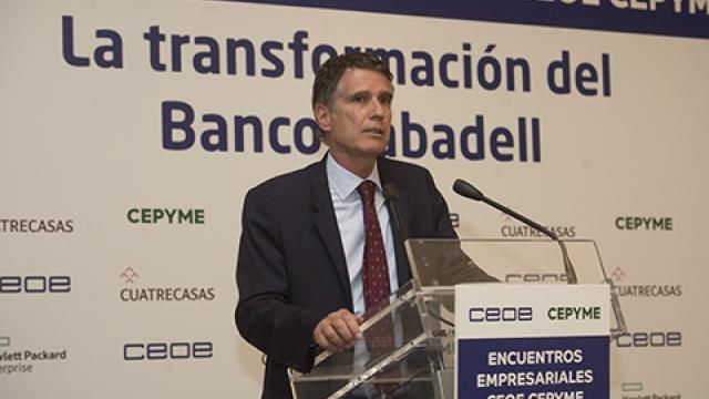 El consejero delegado de Banco Sabadell, Jaime Guardiola, participó en los Encuentros Empresariales de CEOE - CEPYME