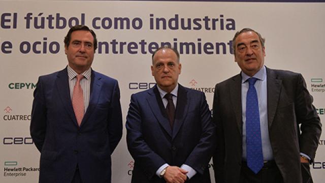 Intervención del presidente de La Liga, Javier Tebas, en el Encuentro Empresarial CEOE CEPYME