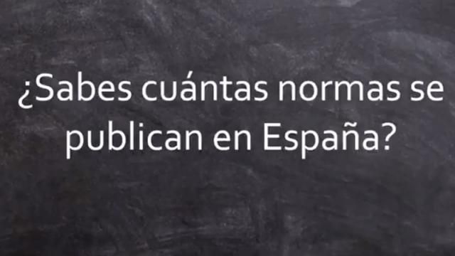 ¿Sabes cuántas normas se publican en España?