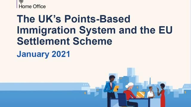 The UK's points based inmigration system and the EU settlement scheme