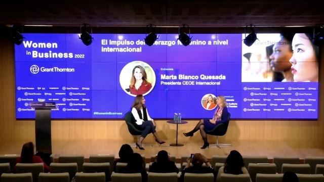 Marta Blanco en la jornada 'Women In Business 2022: La era del talento'
