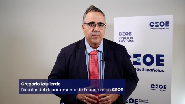 Valoración de los datos de la EPA por Gregorio Izquierdo, director de Economía de CEOE