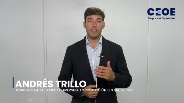 Valoración de los datos del paro por parte del departamento de empleo, diversidad y protección social de CEOE