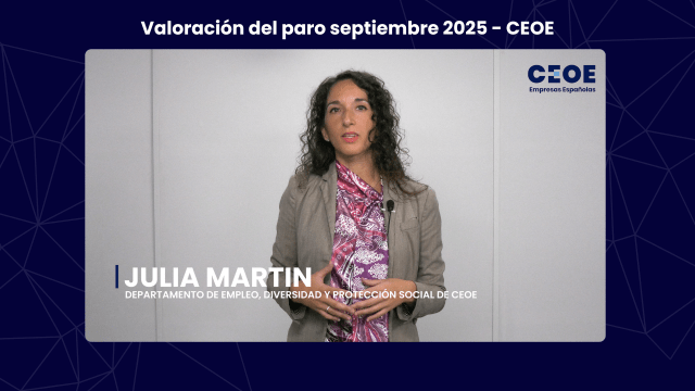 Valoración del paro septiembre 2025