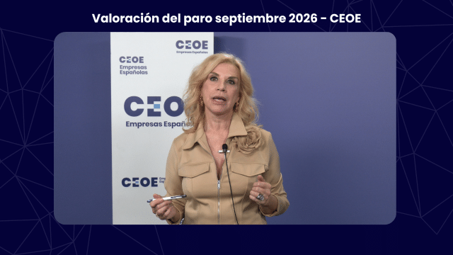Valoración del paro septiembre 2026 - CEOE